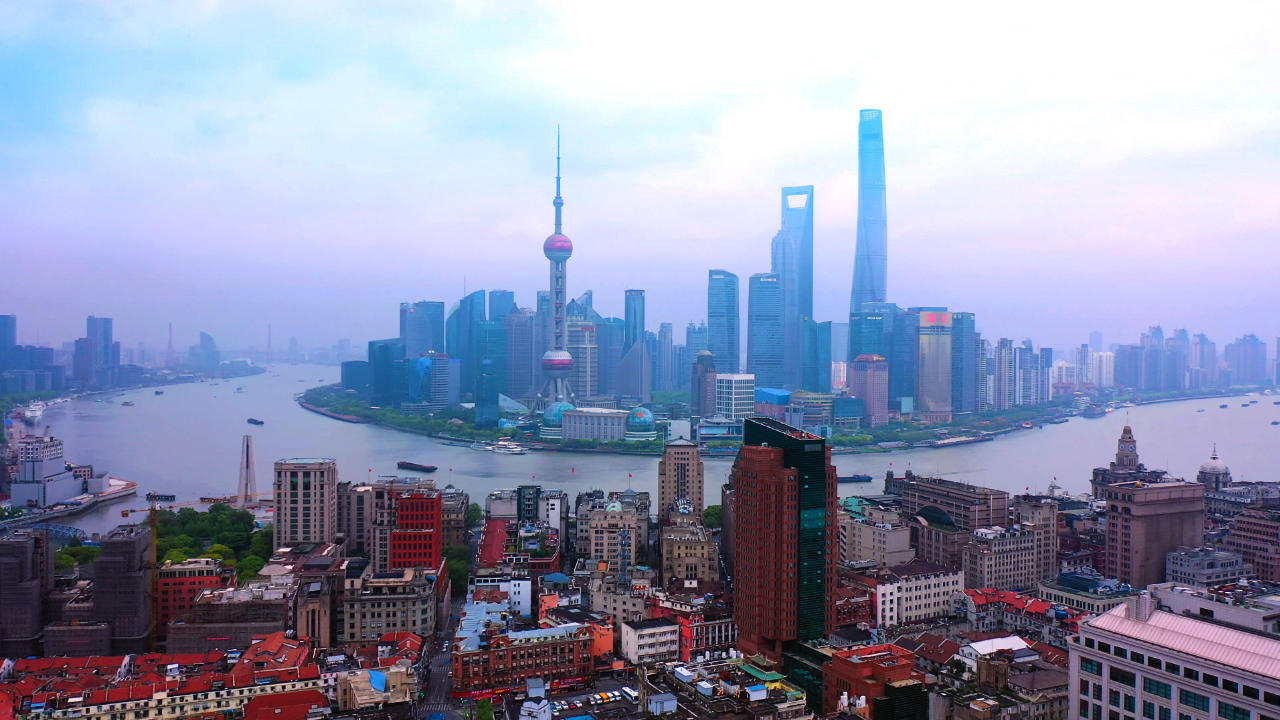 4K航拍上海全景视频的预览图