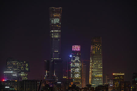 北京CBD夜晚8K延时摄影视频的预览图