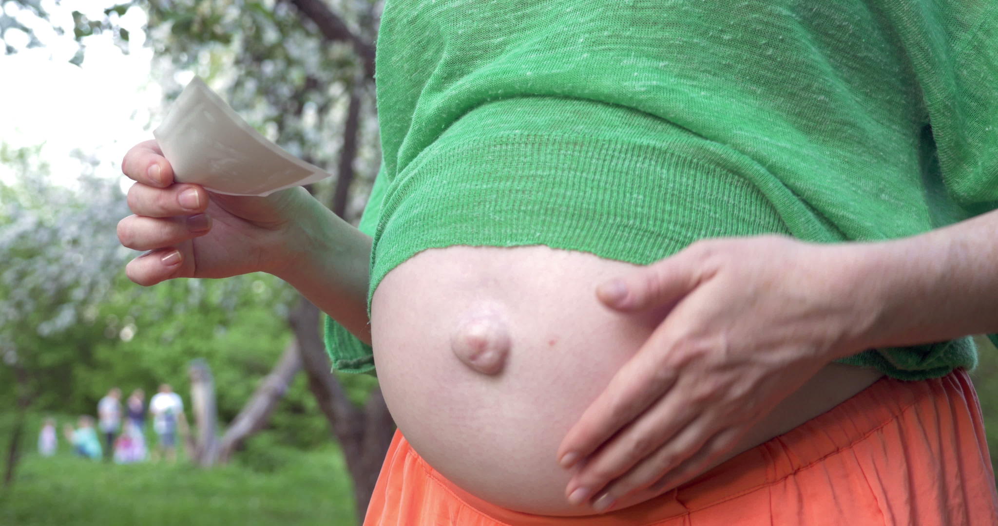 有声波图像的孕妇视频的预览图
