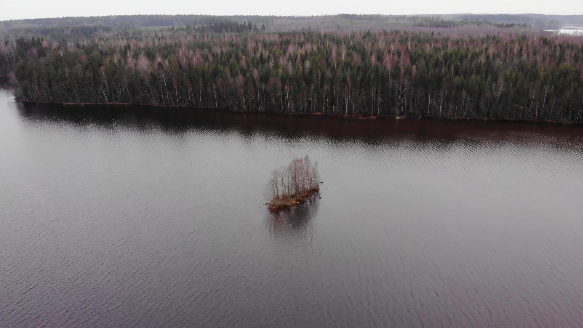 秋天在芬芬兰的一个小岛上飞行视频的预览图