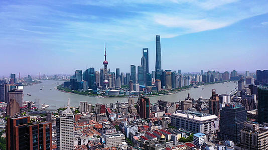 4K航拍上海全景空镜视频的预览图