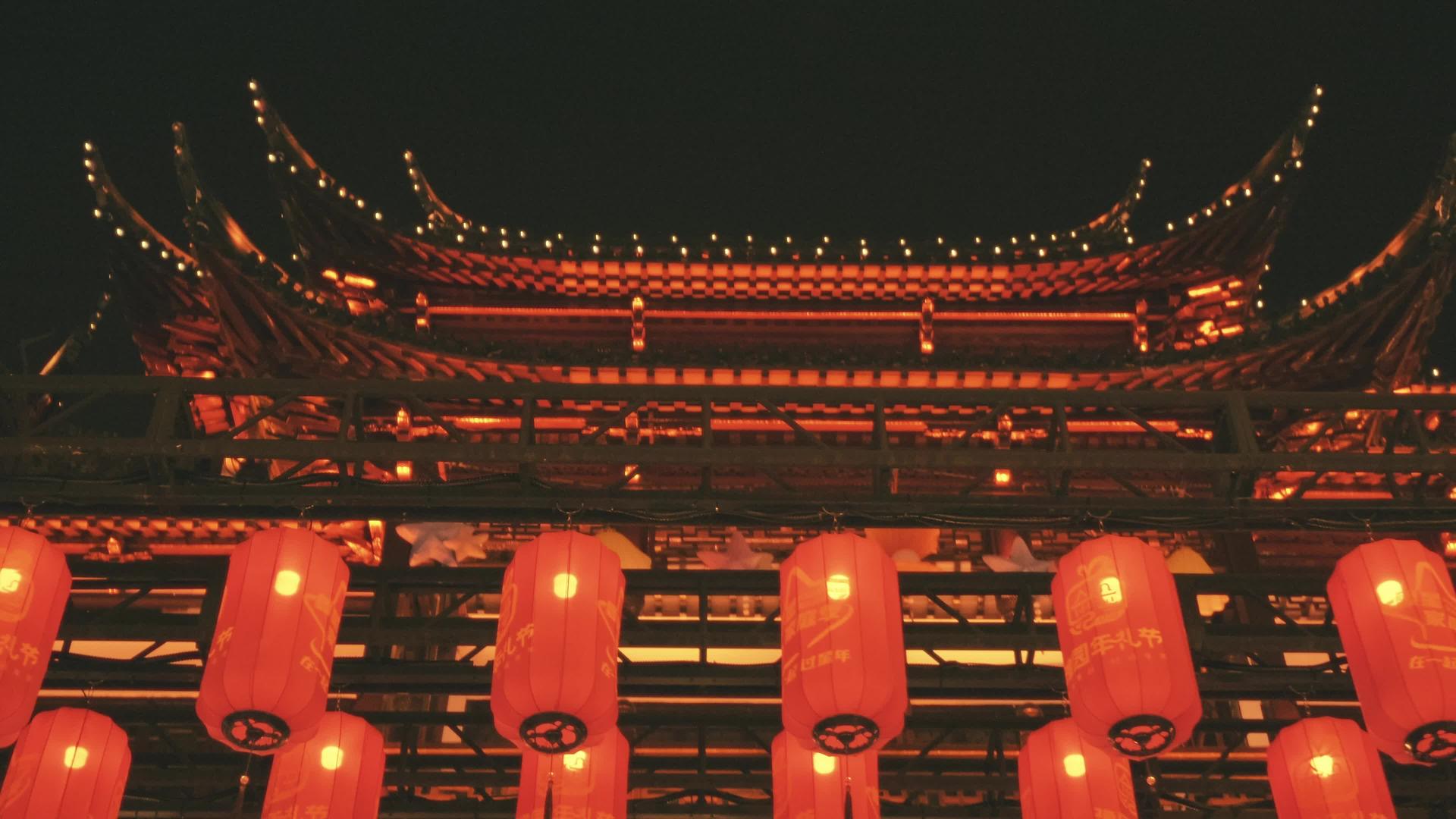 4K拍摄上海豫园龙年灯会实景视频的预览图