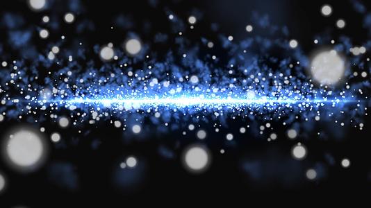 蓝色粒子星空冲击背景视频的预览图