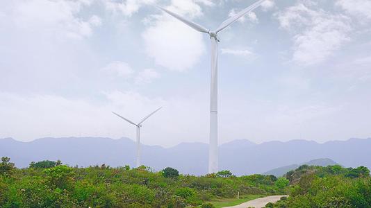 绿色新能源风力发电视频的预览图
