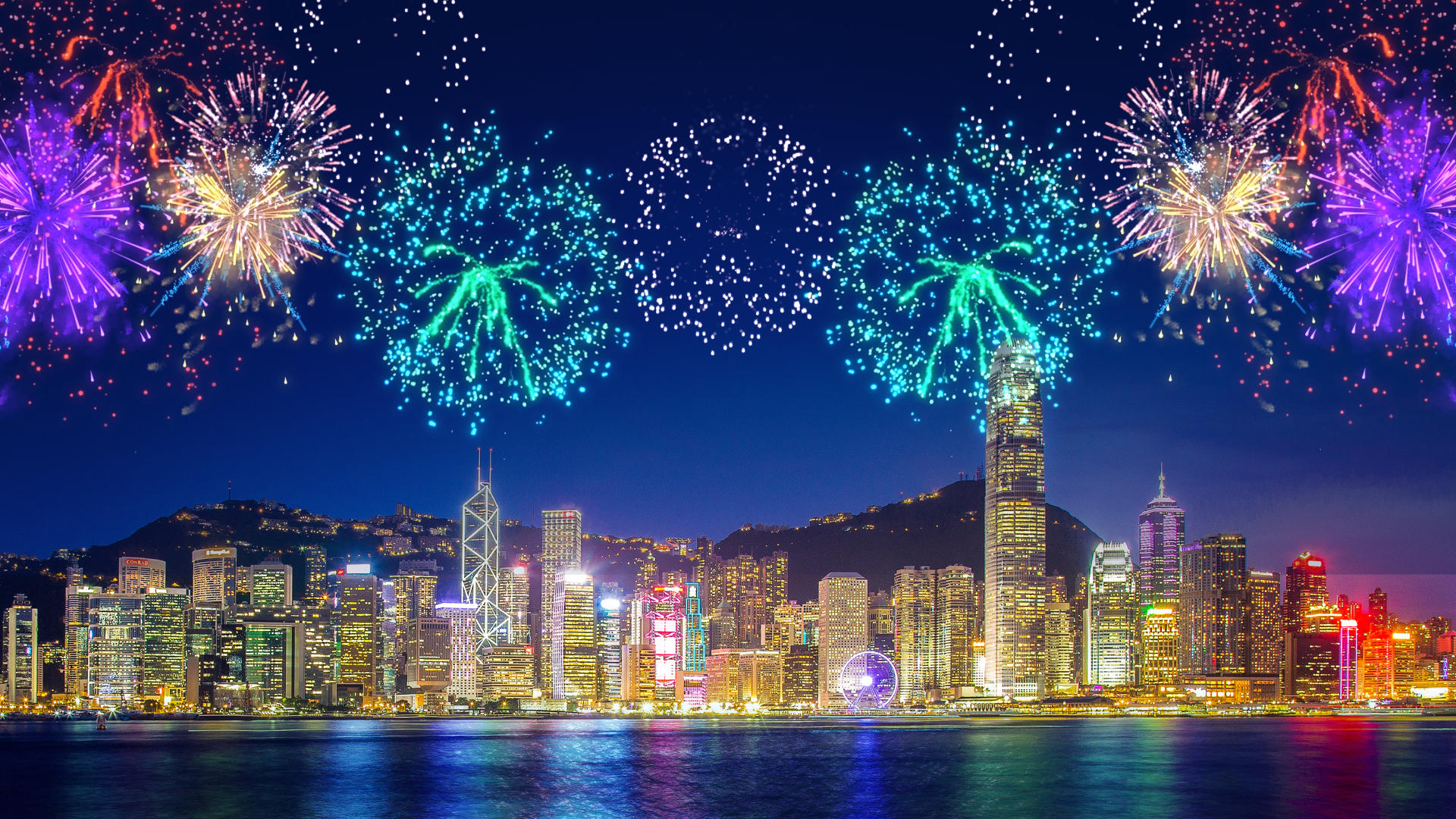 香港回归22周年背景视频视频的预览图