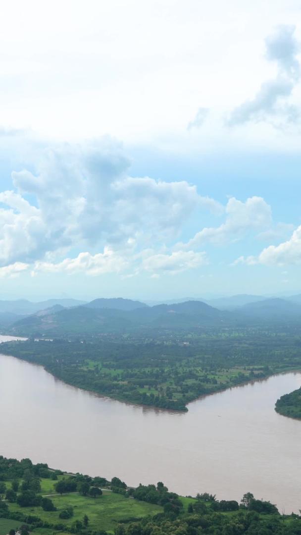 湄公河延时集合东南亚老挝边境线视频的预览图