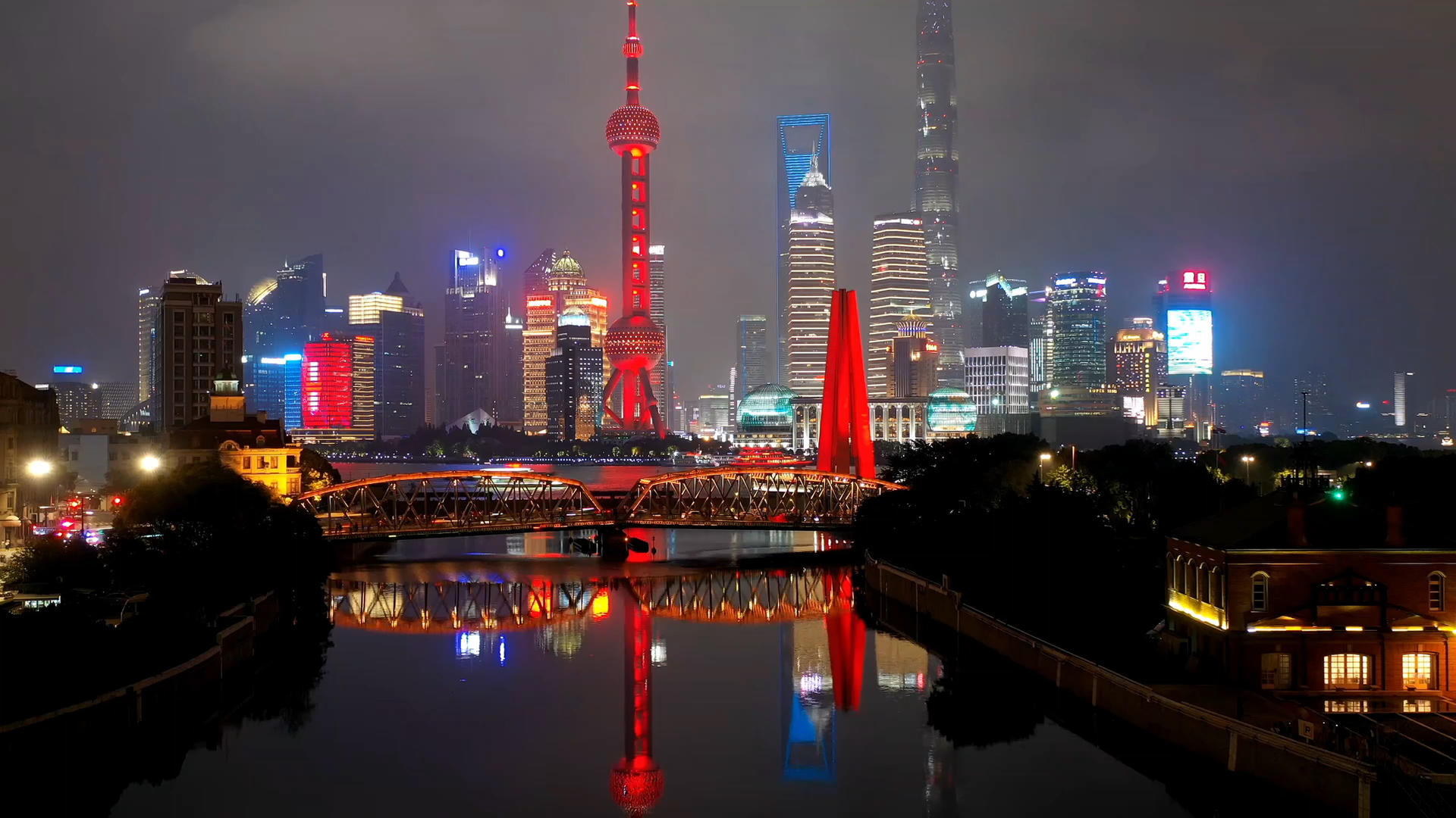 上海陆家嘴航拍延时视频的预览图