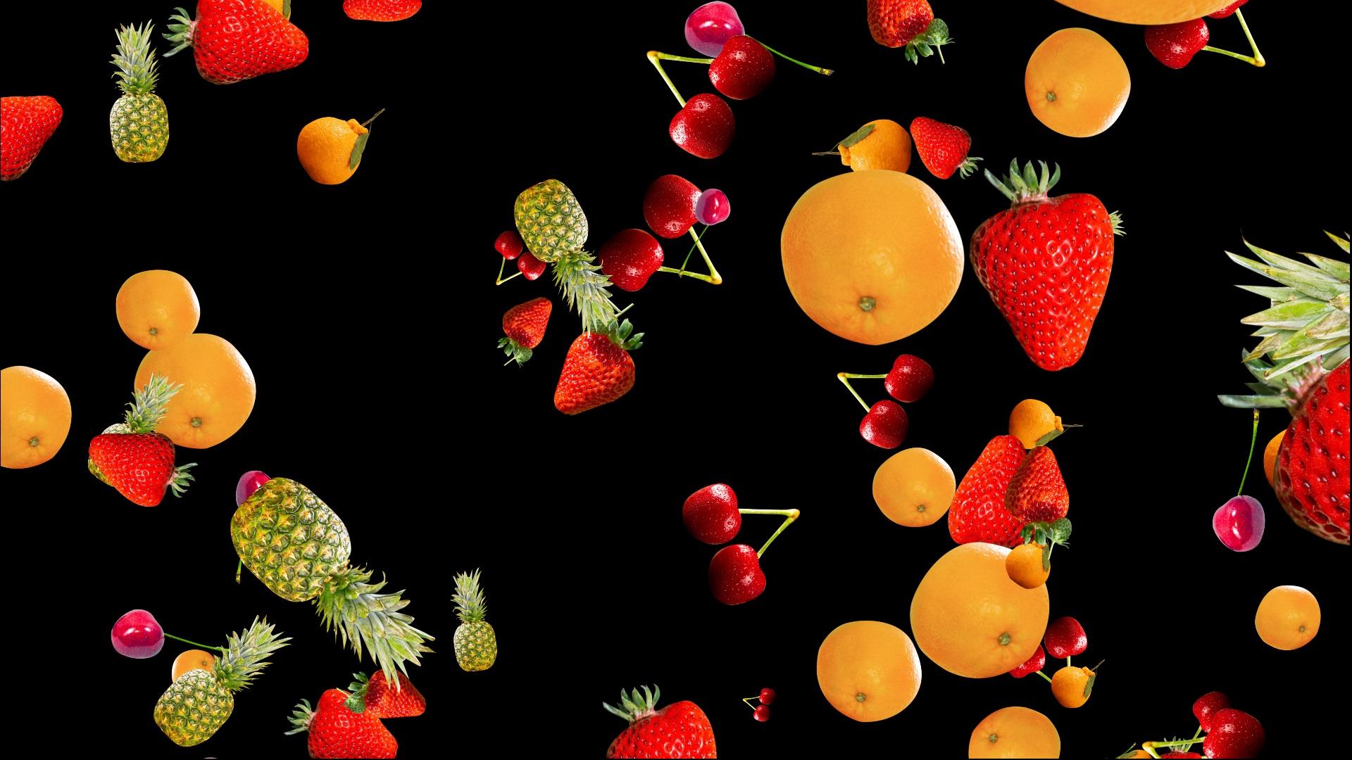 4K透明通道水果上升素材视频的预览图