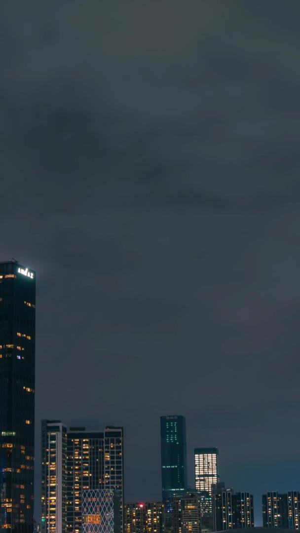 深圳华润大厦子弹头城市夜景延迟视频的预览图