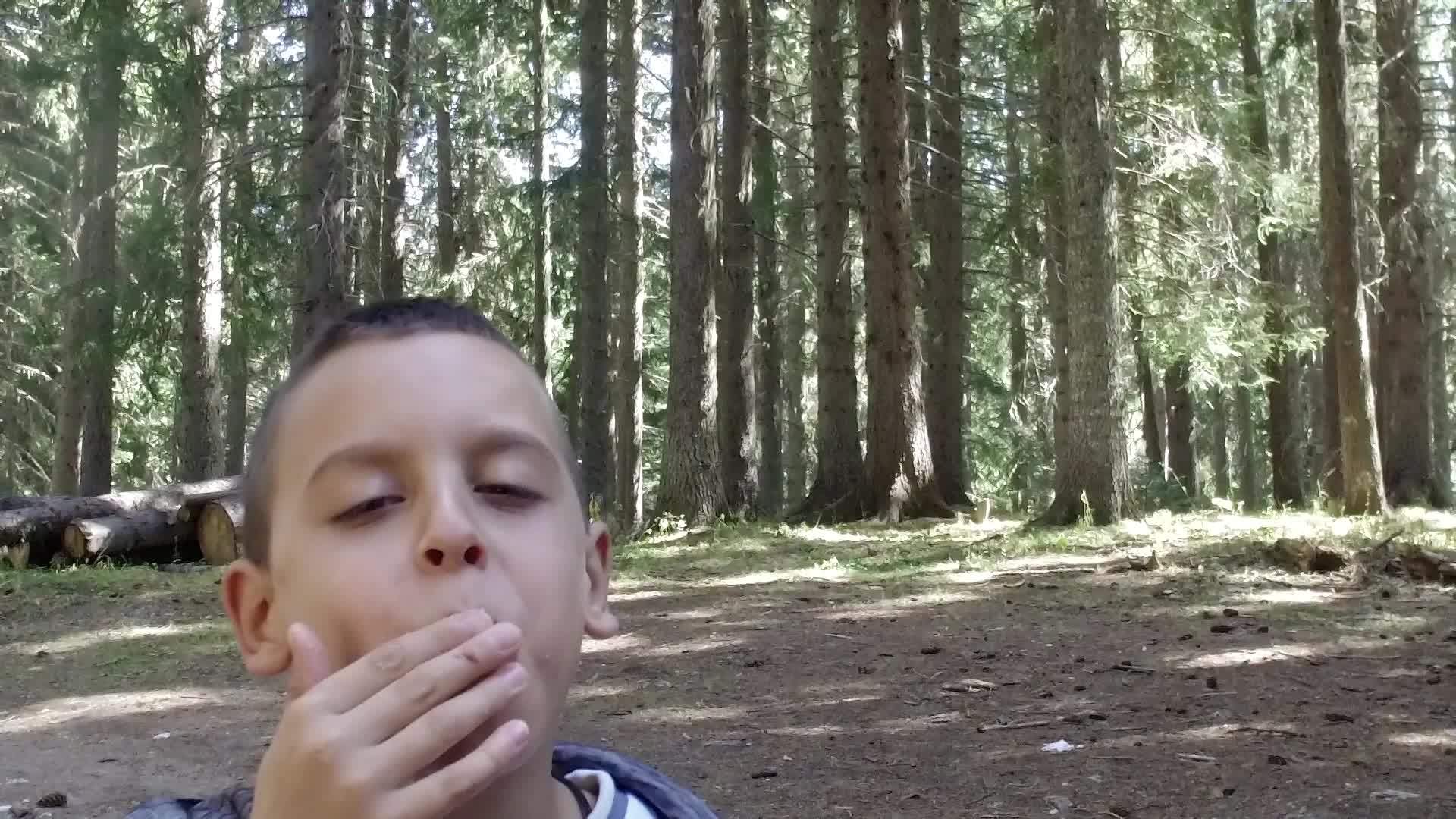 男孩贪吃薯片视频的预览图