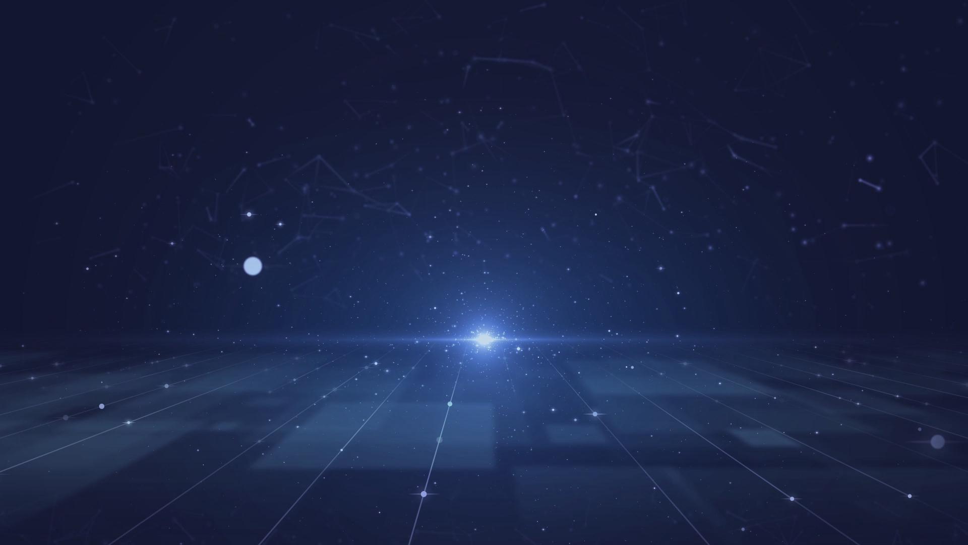 科技空间粒子光线背景视频的预览图