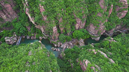 5A景区云台山红峡谷全景视频视频的预览图