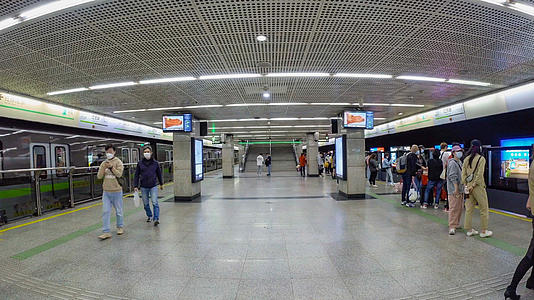 上海地铁人流延时视频的预览图