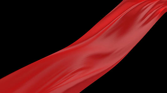 红绸布飘过动画视频的预览图