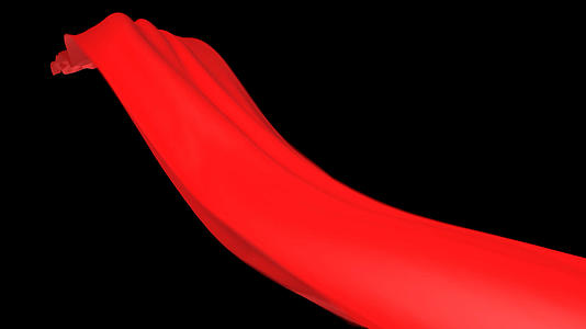 飘动的红绸布视频的预览图
