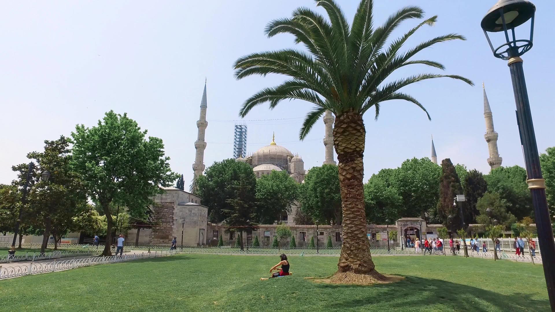 伊斯坦布尔苏丹艾哈迈德清真寺伊斯坦布尔视频的预览图