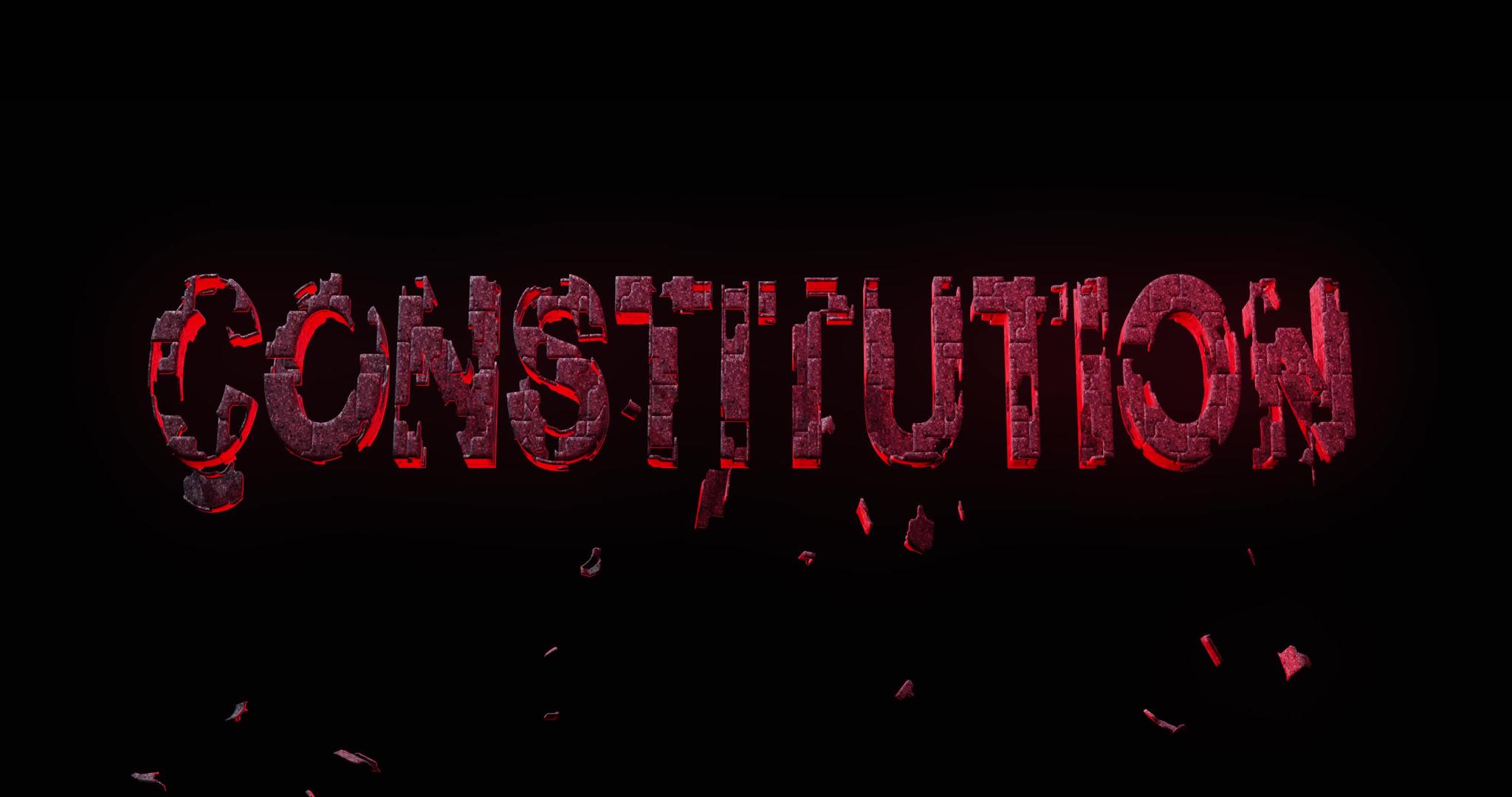 宪法失败或民主自由崩溃视频动画视频的预览图
