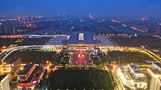 郑州高铁站航拍视频的预览图