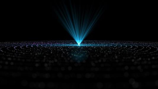 光圈粒子光效舞台背景视频的预览图