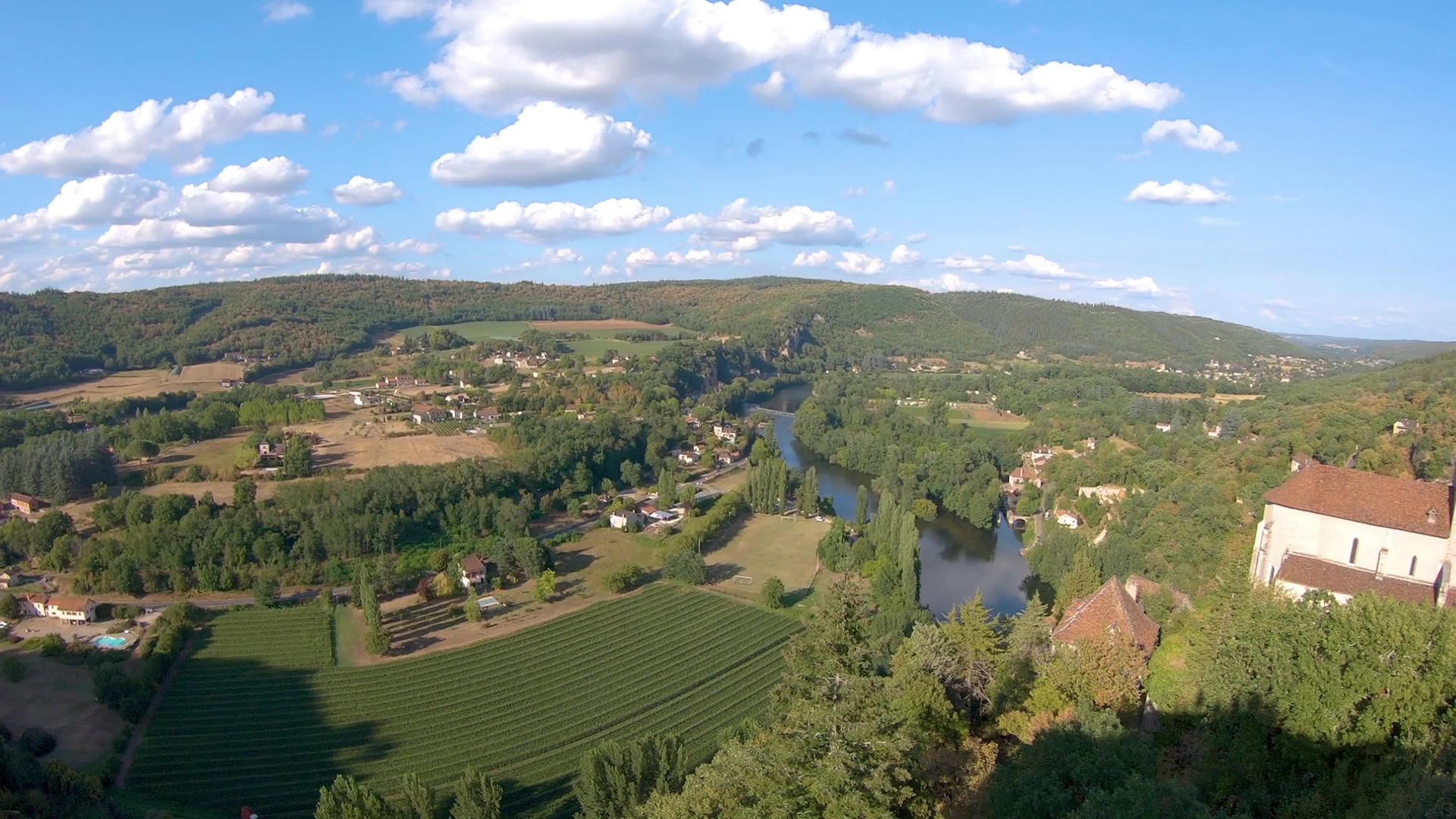 拉波皮附近美丽的风景法国的圣人视频的预览图