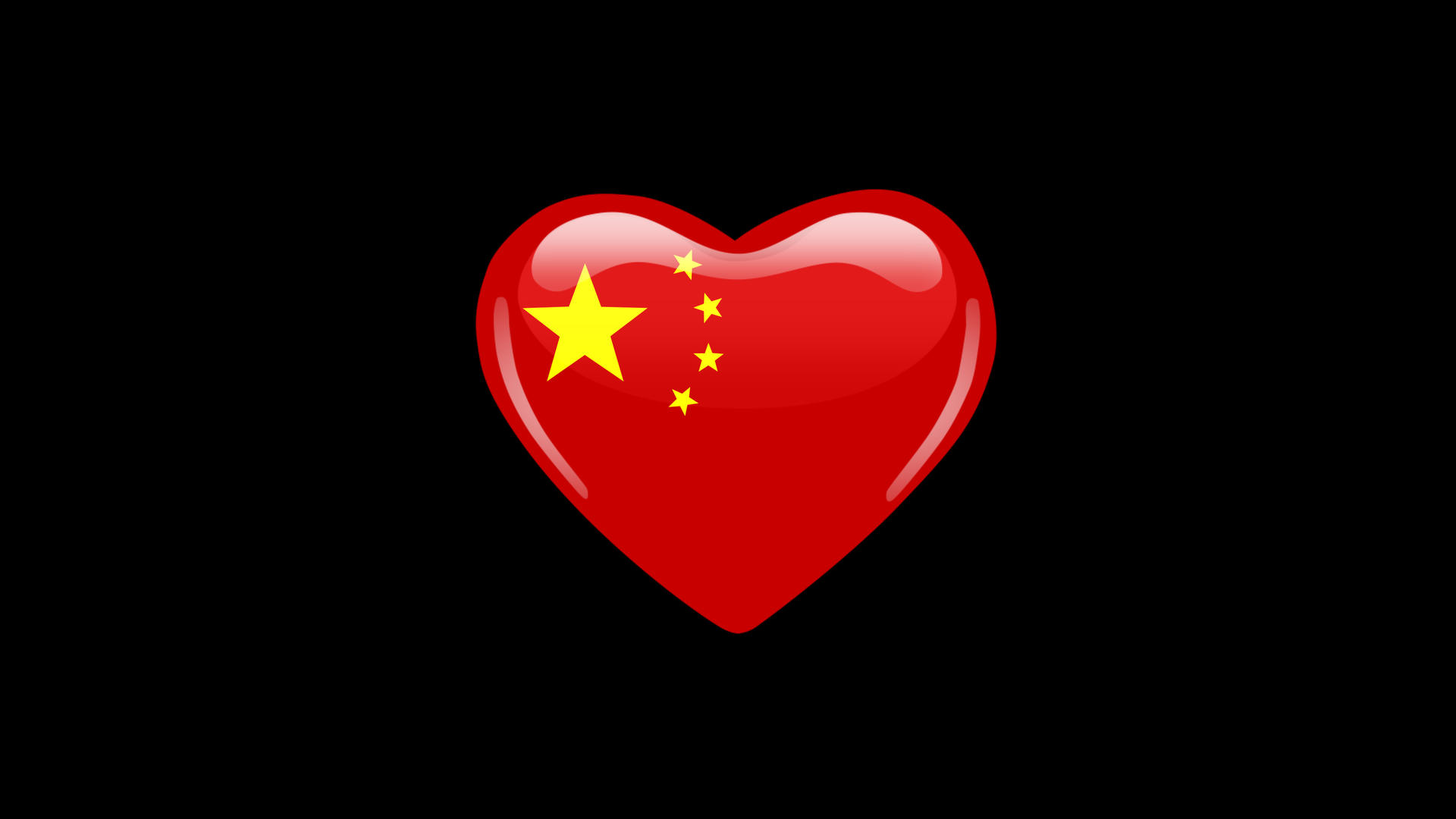 4K红色中国心AE模板视频的预览图