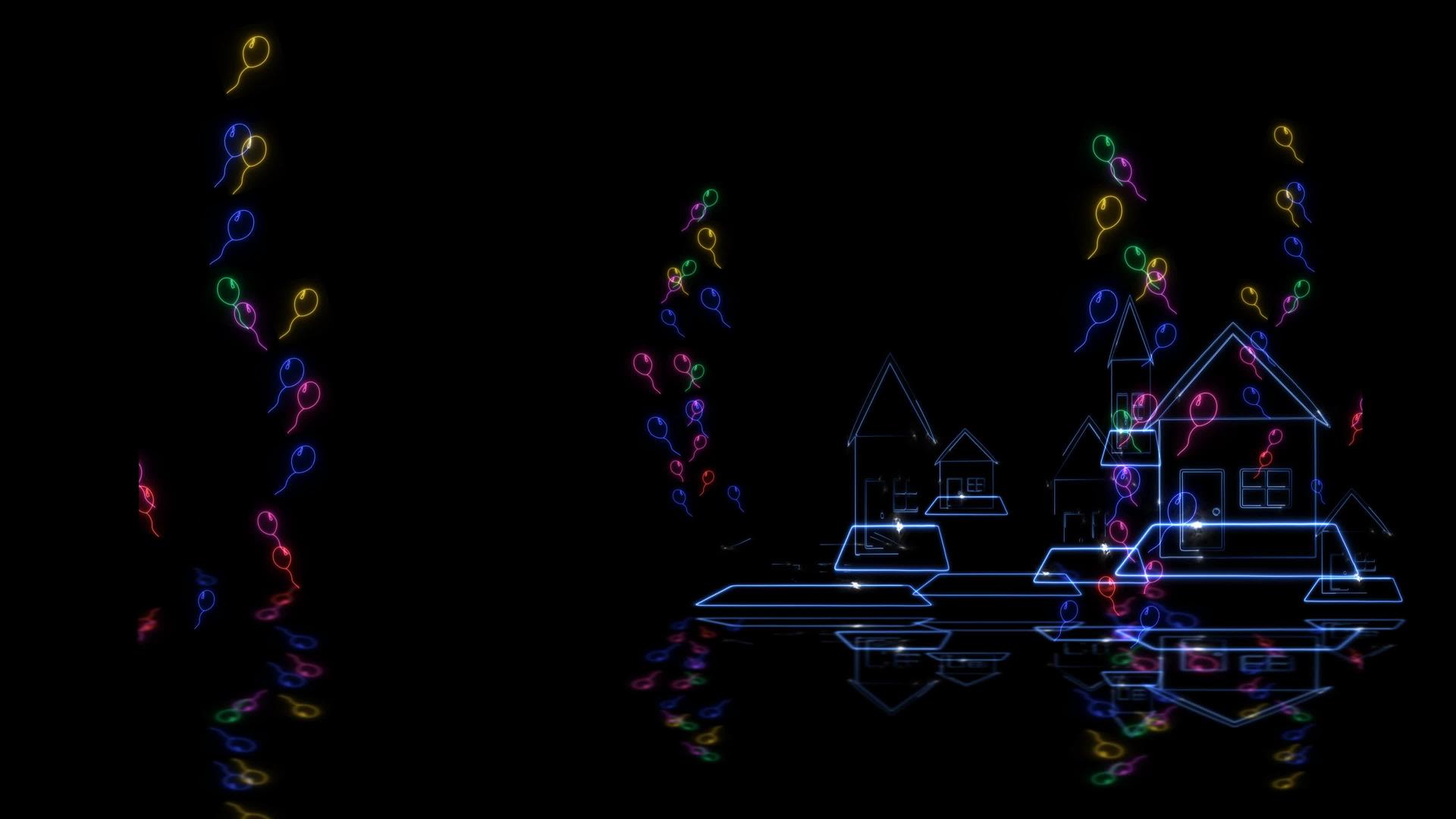 辉光别墅的反射改变了彩虹五颜六色的辉光香槟玻璃视频的预览图