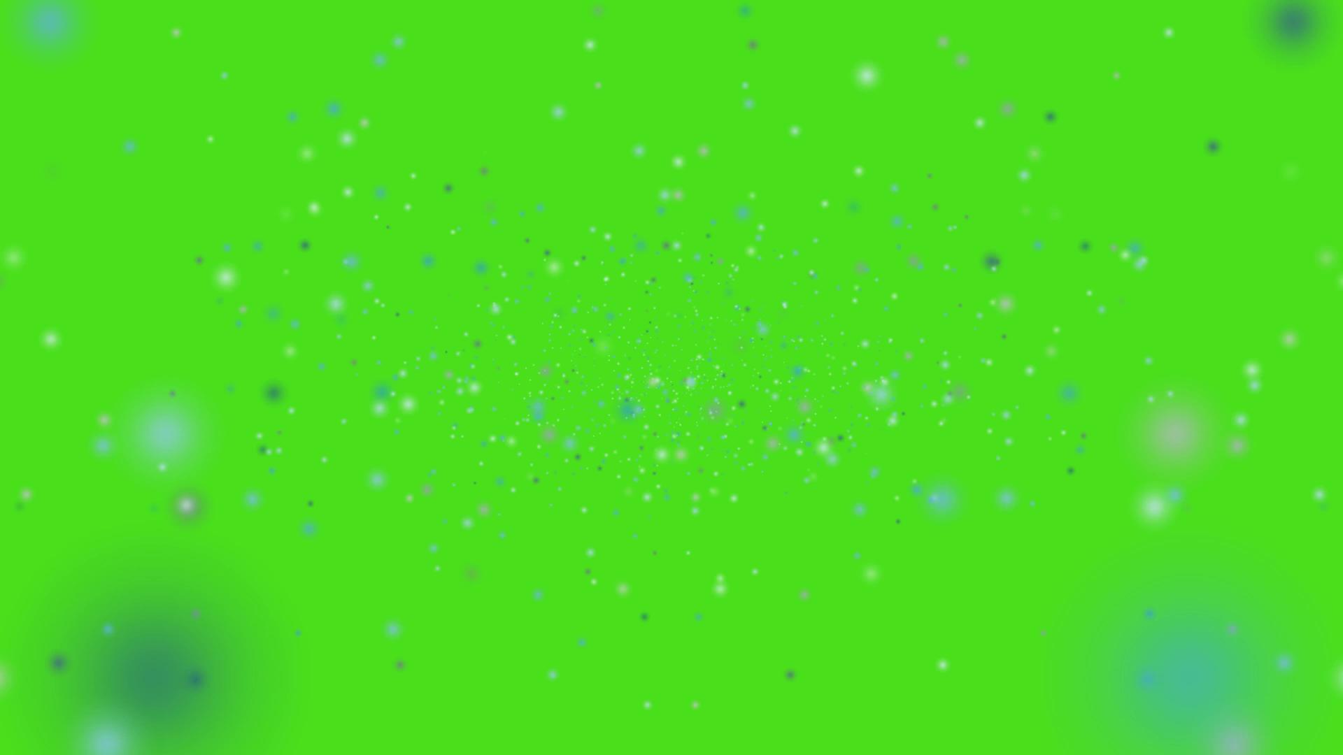 深冰雪和冰尘在绿色屏幕上慢慢淡化视频的预览图