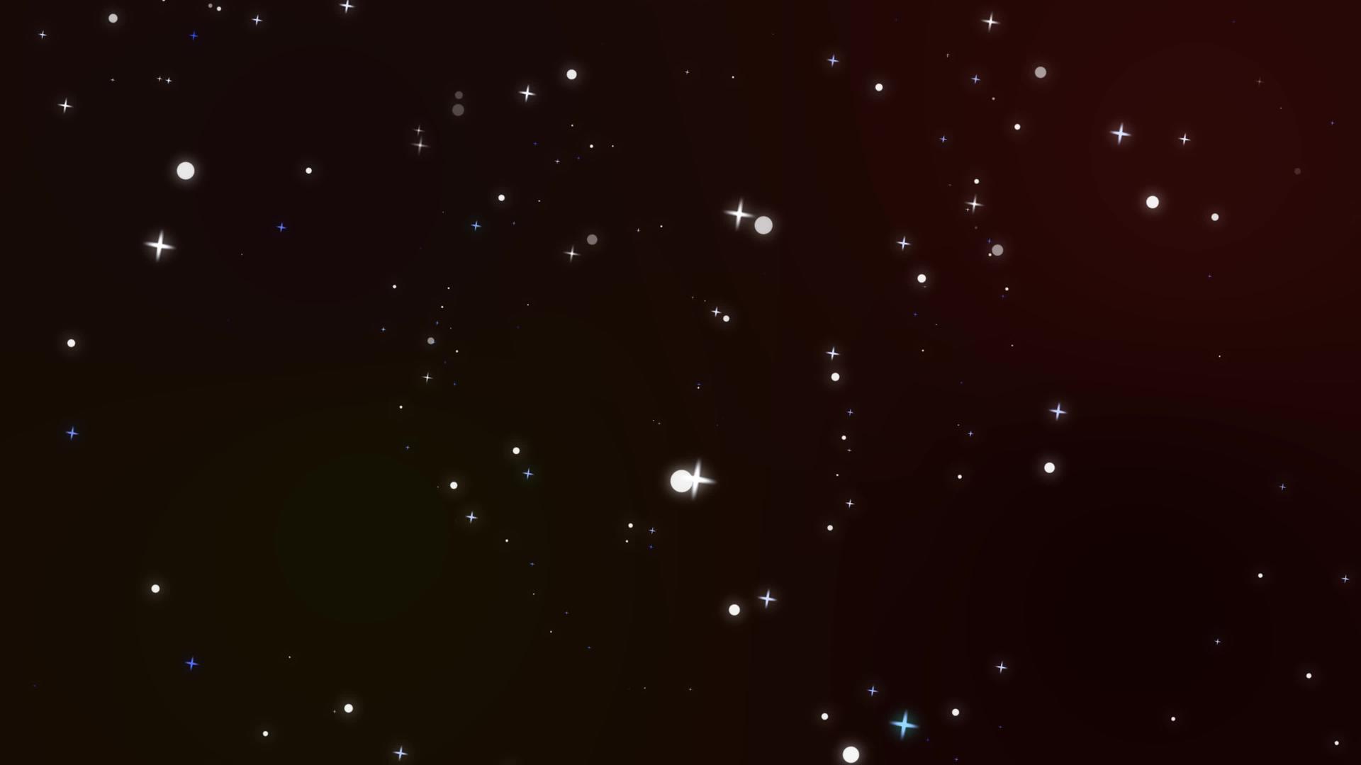模糊的恒星在深红色屏幕的背景下旋转闪闪发光的粒子缓慢而缓慢视频的预览图