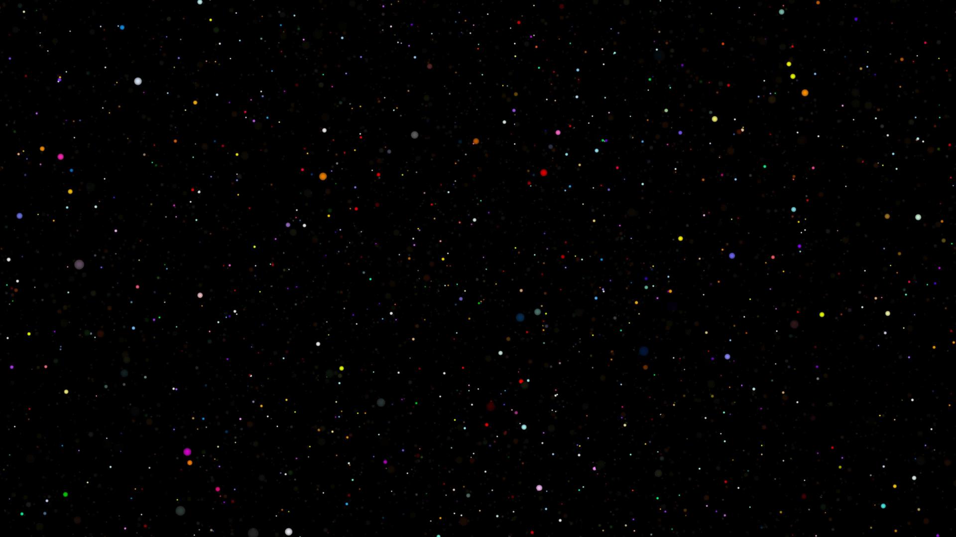 彩虹彩色恒星在太空中缓慢移动视频的预览图