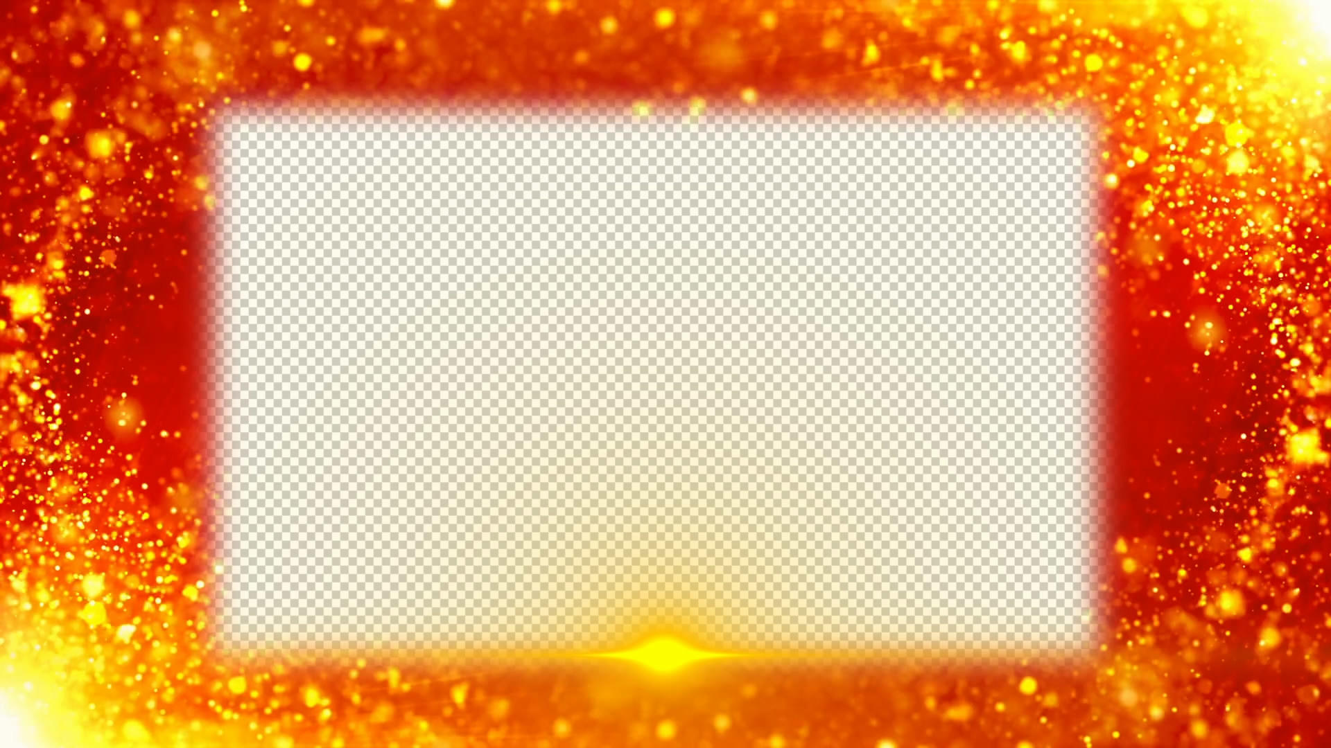 透明通道金色粒子边框视频素材视频的预览图