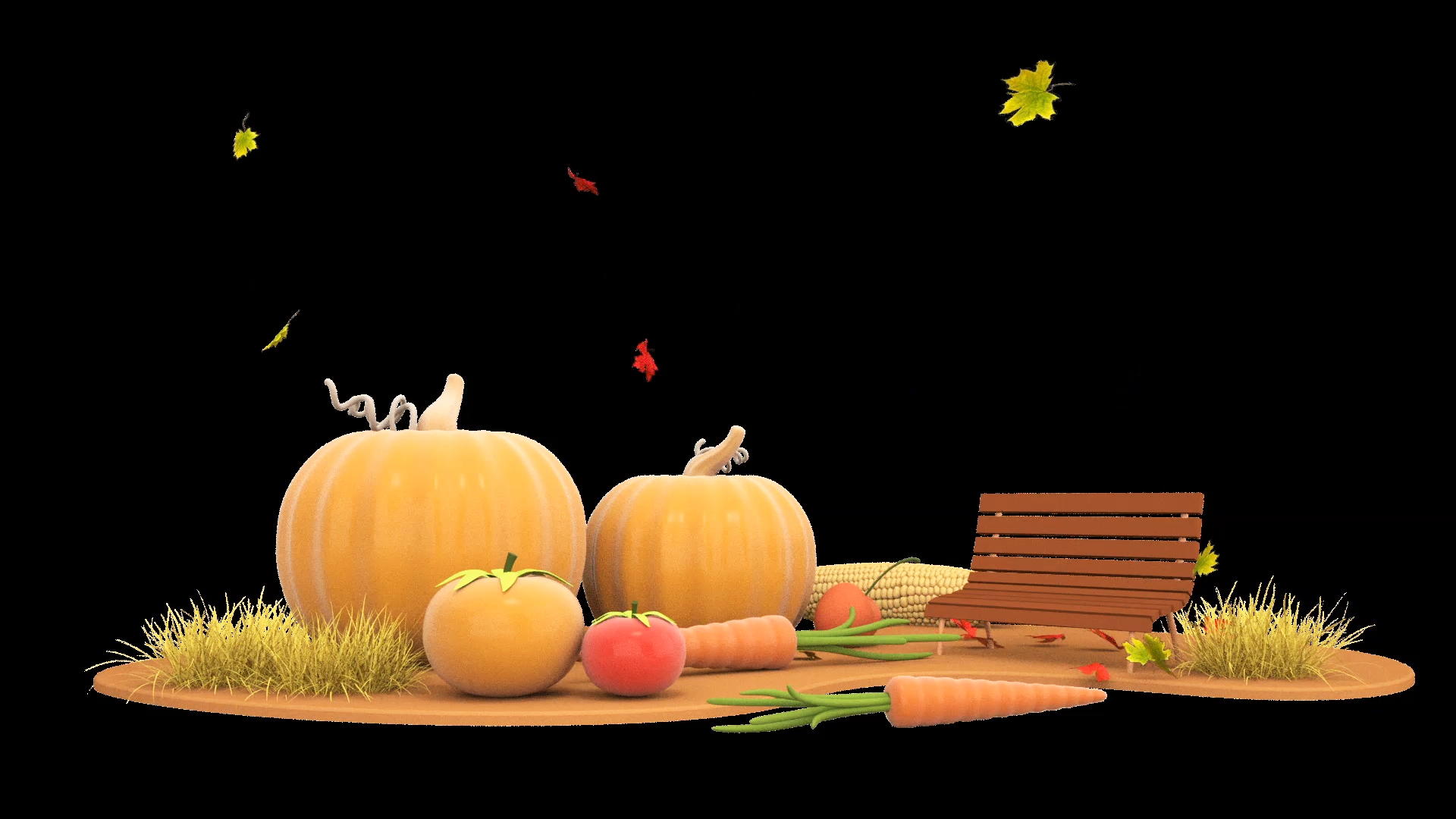 3d秋季视频动画元素视频的预览图