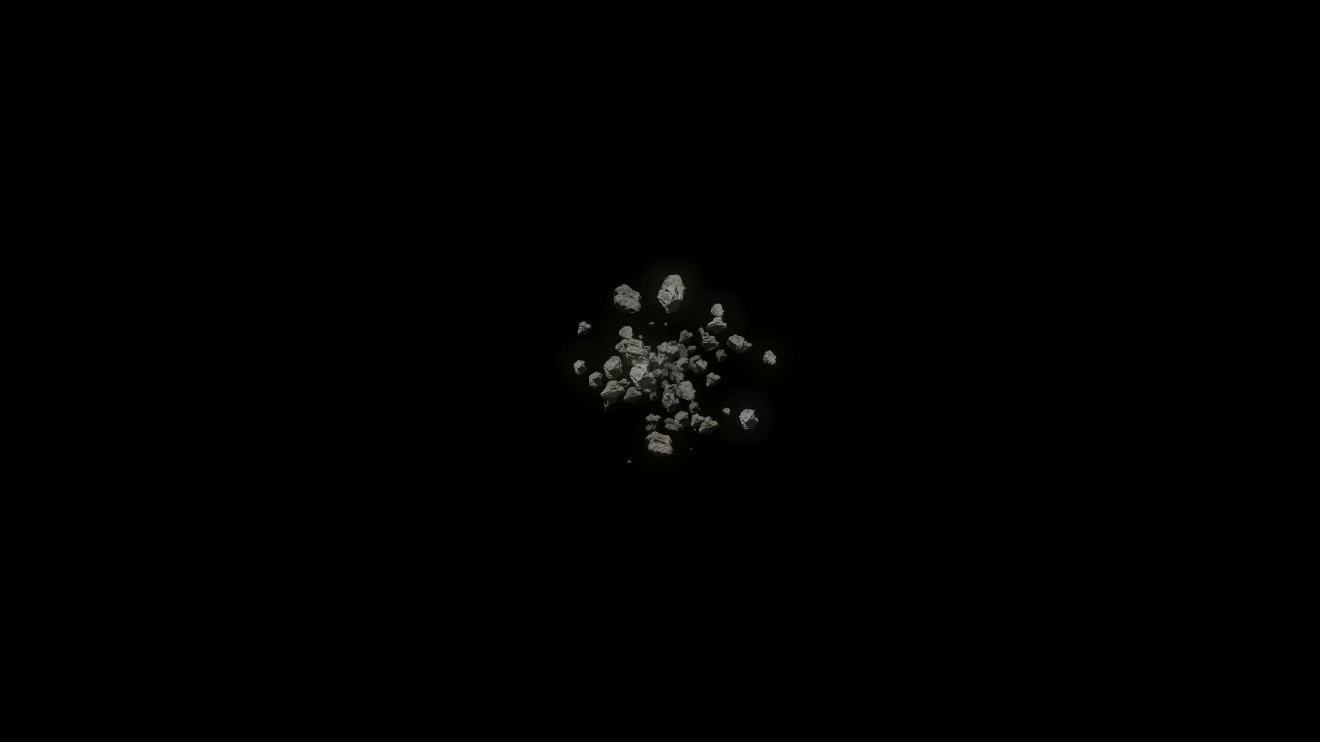 空间中的小行星视频的预览图