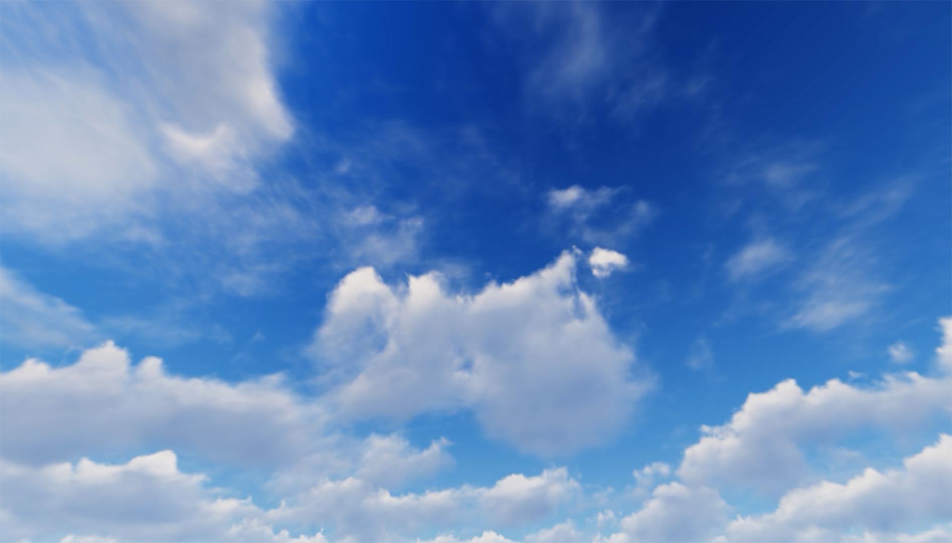 4K蓝天白云背景视频视频的预览图