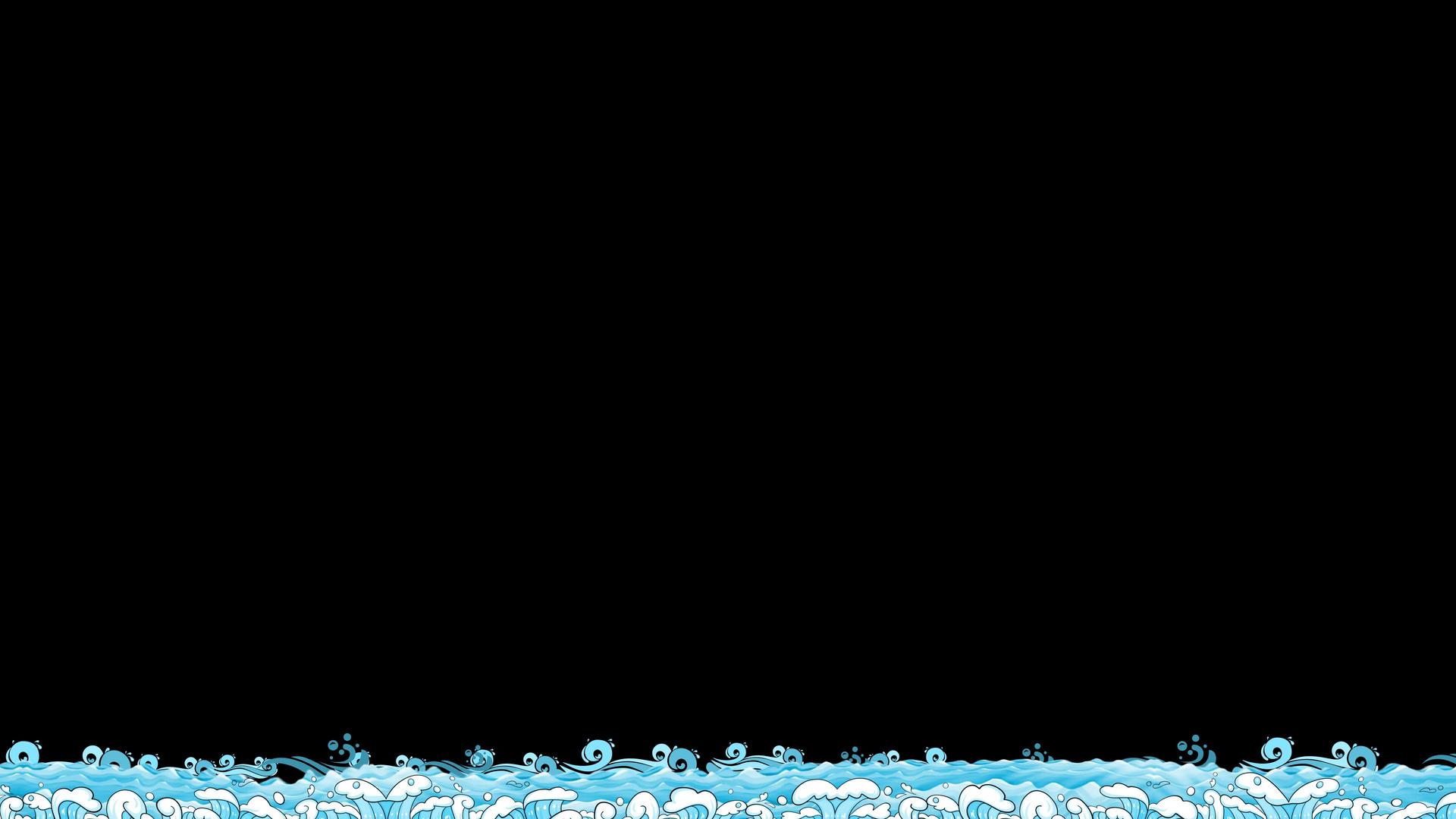 国潮翻滚浪花底部修饰边框动画视频的预览图