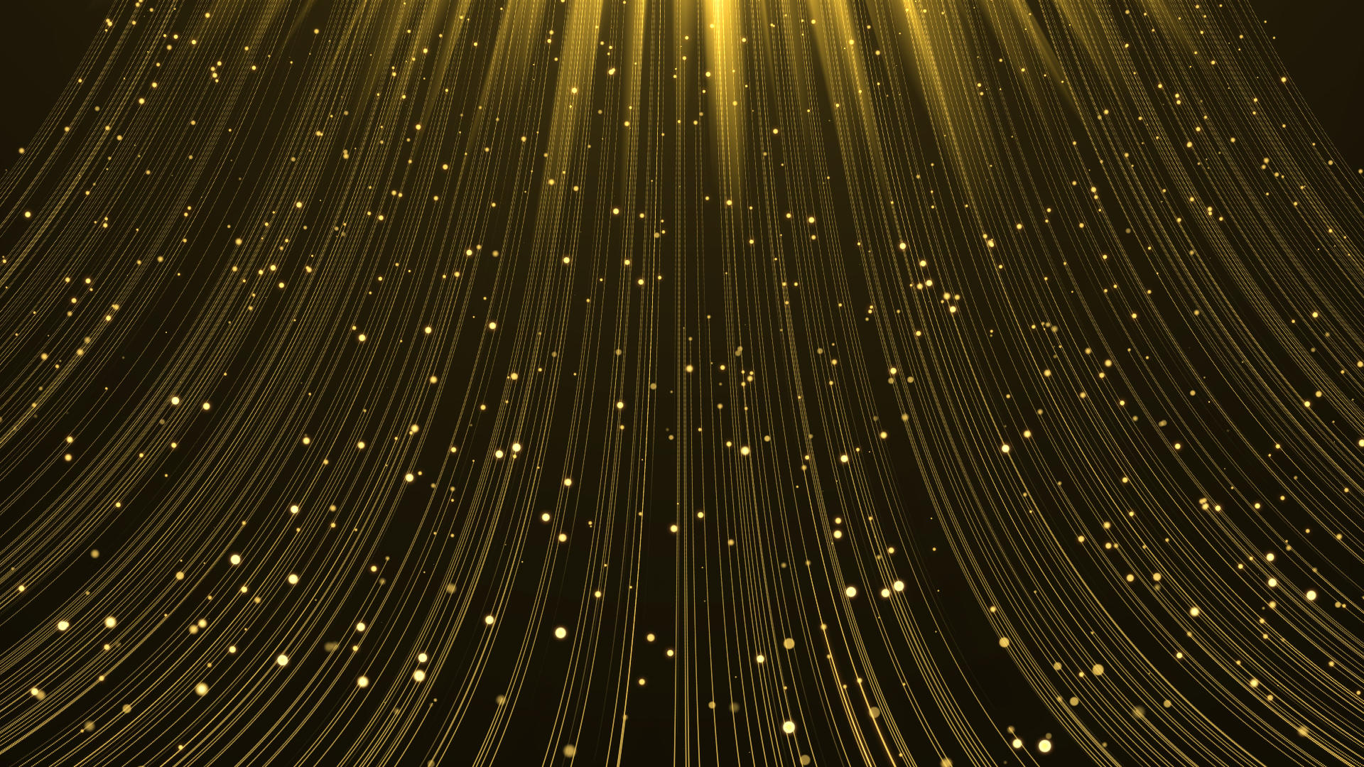 金色上升粒子线背景视频的预览图