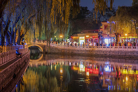 10K延时北京夜色后海酒吧街视频的预览图