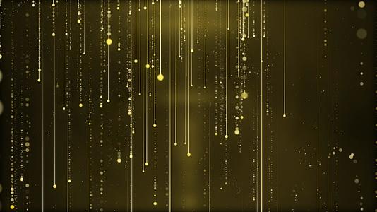 金色光效粒子雨光效视频元素视频的预览图