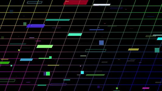 彩色未来电子几何形动画视频的预览图
