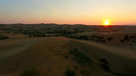 沙漠绿洲日出视频的预览图