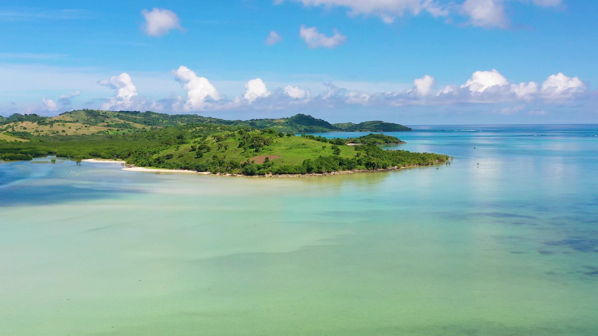 喀拉莫群岛菲利平群岛有一个热带岛屿视频的预览图