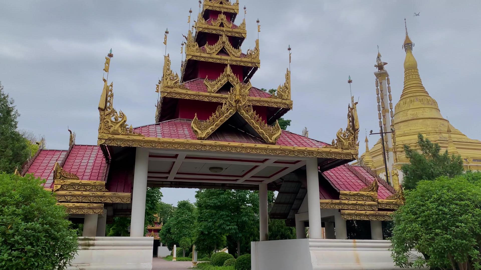 4A景点洛阳白马寺东南亚风格寺庙实拍视频合集视频的预览图
