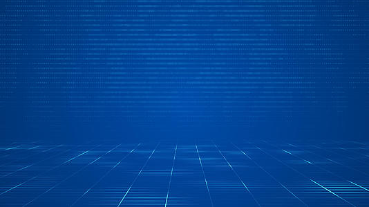 蓝色科技网格点线条流动背景视频的预览图