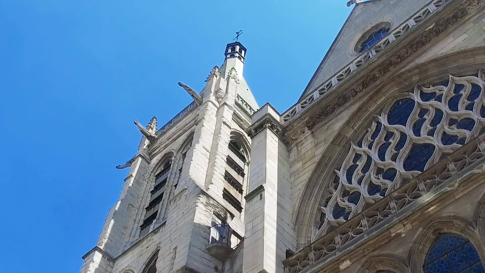法国拉丁石器广场圣人教堂视频的预览图