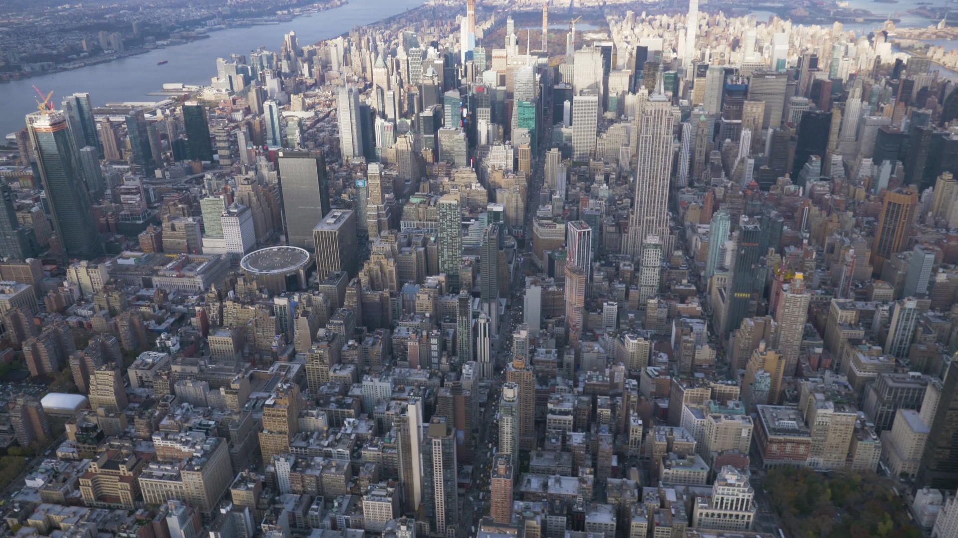 曼哈顿市中区城市景象视频的预览图