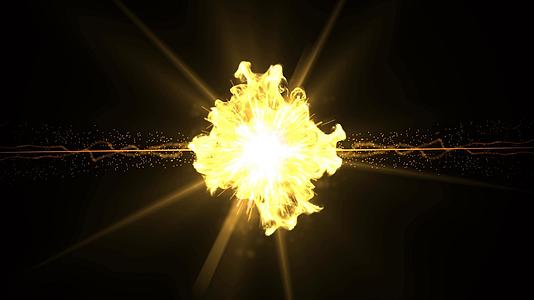 金色粒子碰撞视频的预览图