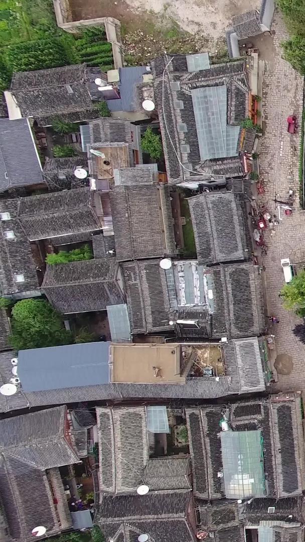 古镇垂直航拍建筑视频的预览图