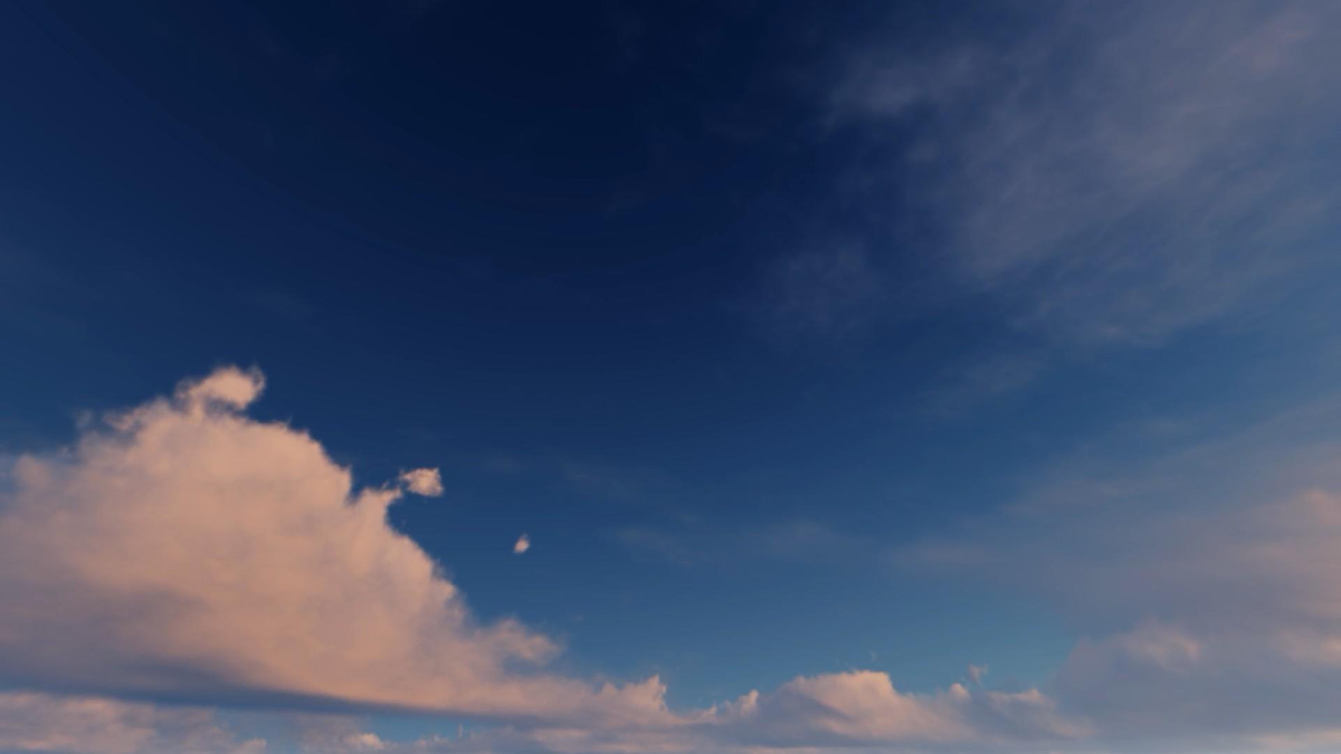 蓝天白云大气震撼唯美简洁视频的预览图