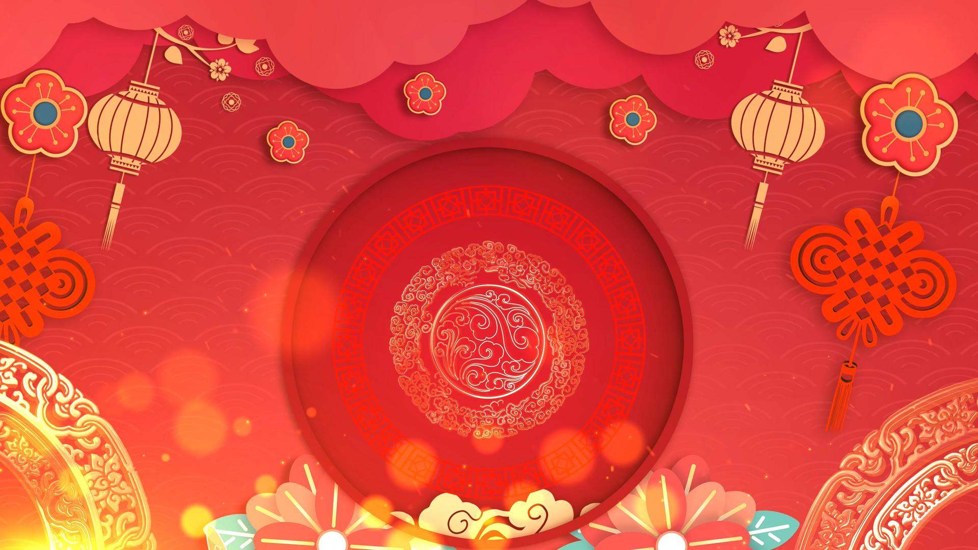 春节晚会表演活动背景视频的预览图