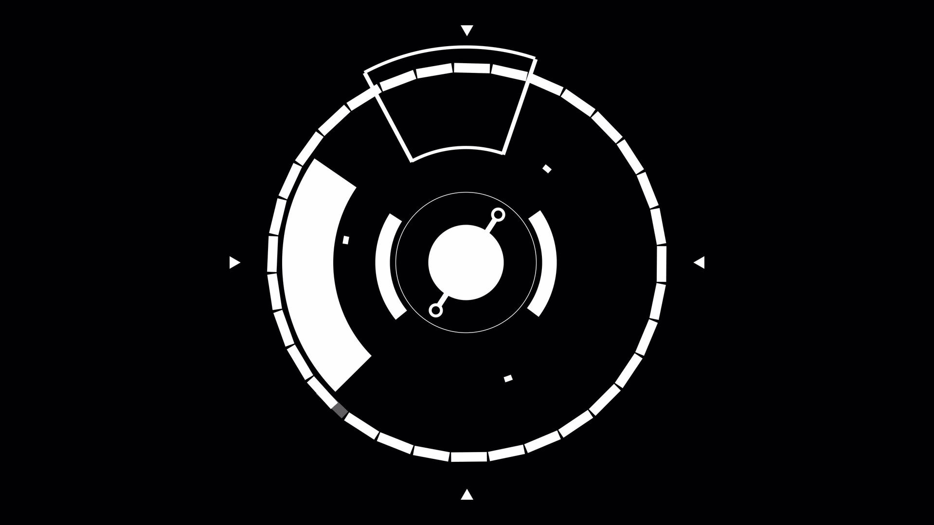 圆形HUD科幻圈的未来主义元素HUD图案视频的预览图