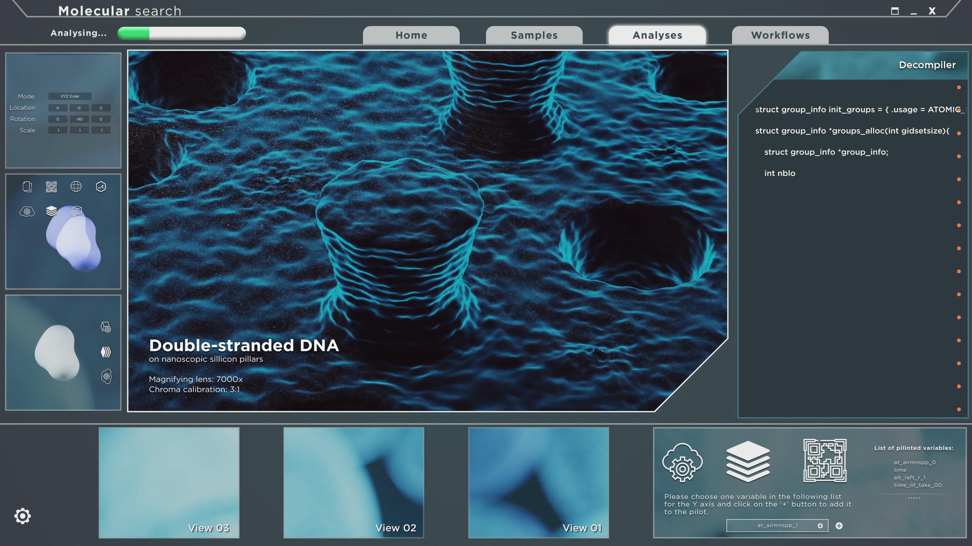 现代显微细胞现代软件应用接口包括视频的预览图